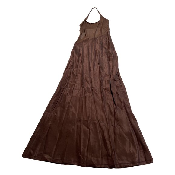 Bec & Bridge Marina Asymmetrical Dress in Brown - Picture 1 of 4